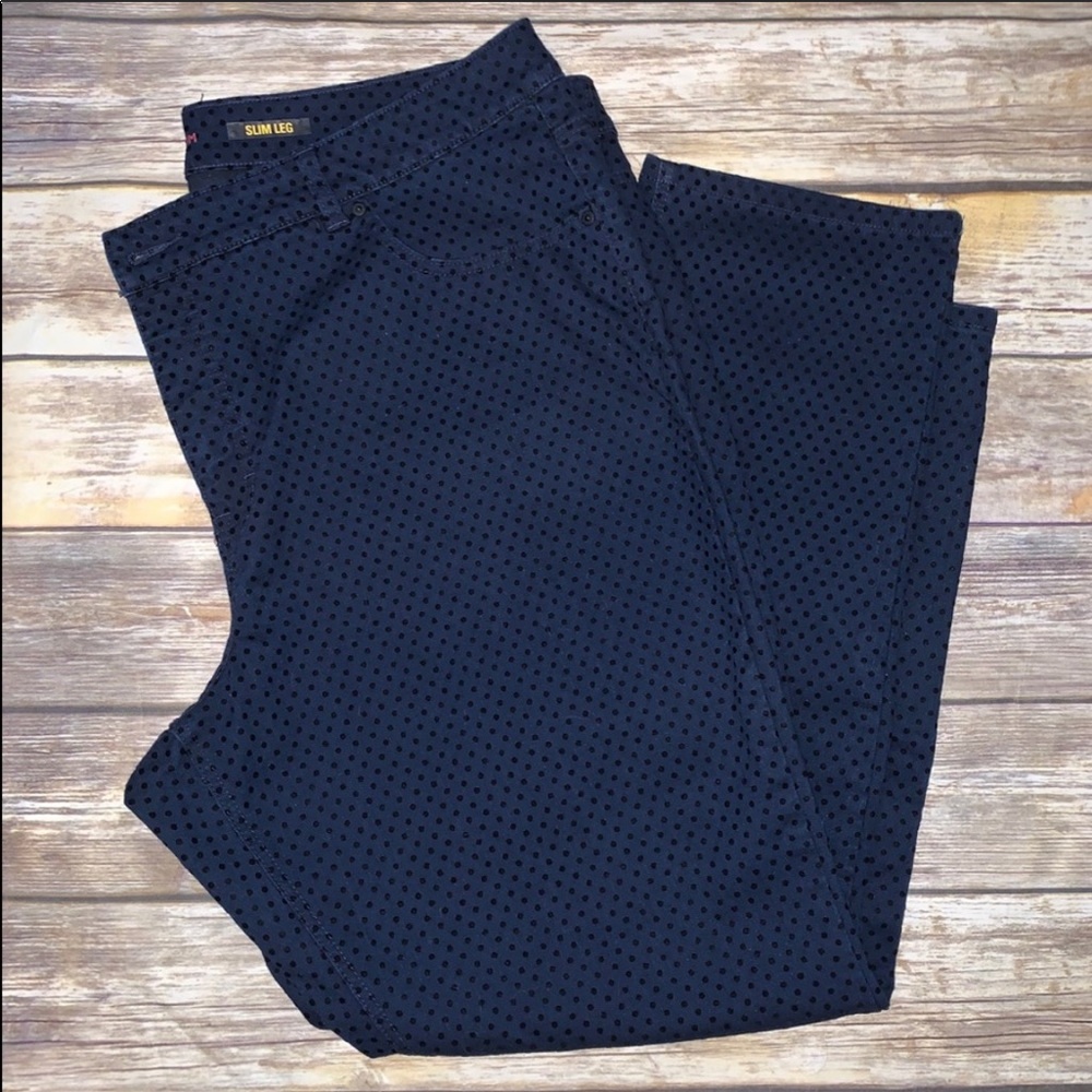 NWT plus size polka dot jeans